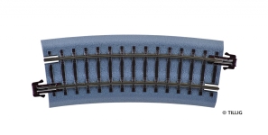 Tillig 83720 - Bettungsgleis braun, gebogenes Gleis R310/15° (TT, H0m)